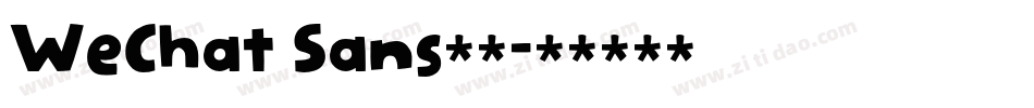 WeChat Sans下载字体转换